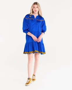 Alden Adair Charlotte Dress Cobalt