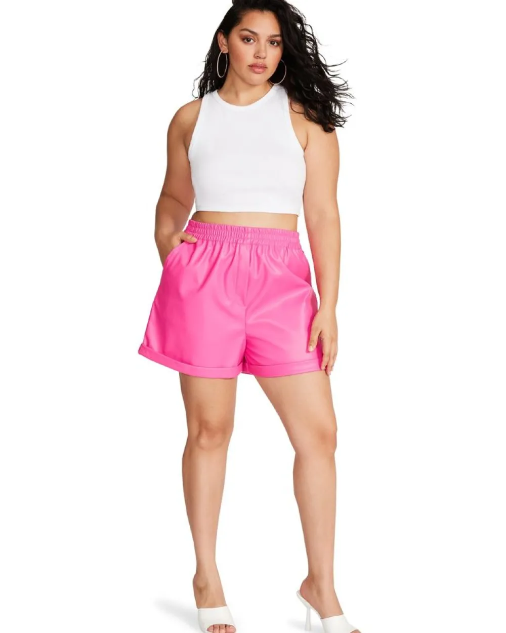 BB Dakota Fonda Pink Glo Leather Short