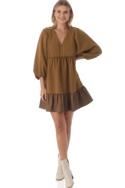 Crosby By Mollie Burch Addison Dress - Sepia