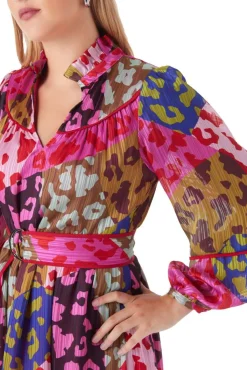 Crosby By Mollie Burch Delphine Dress Patched