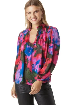 Crosby By Mollie Burch Gabby Blouse Blurred Floral
