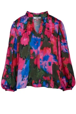 Crosby By Mollie Burch Gabby Blouse Blurred Floral