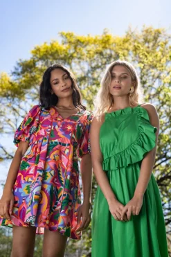 Crosby By Mollie Burch Genevieve Dress - Bright Fern