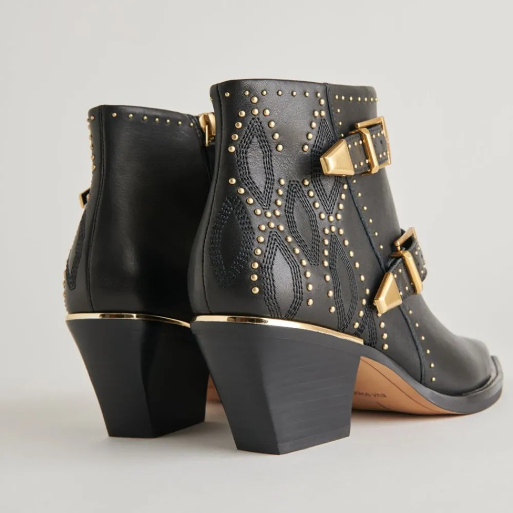 Dolce Vita Ronnie Studded Black Booties