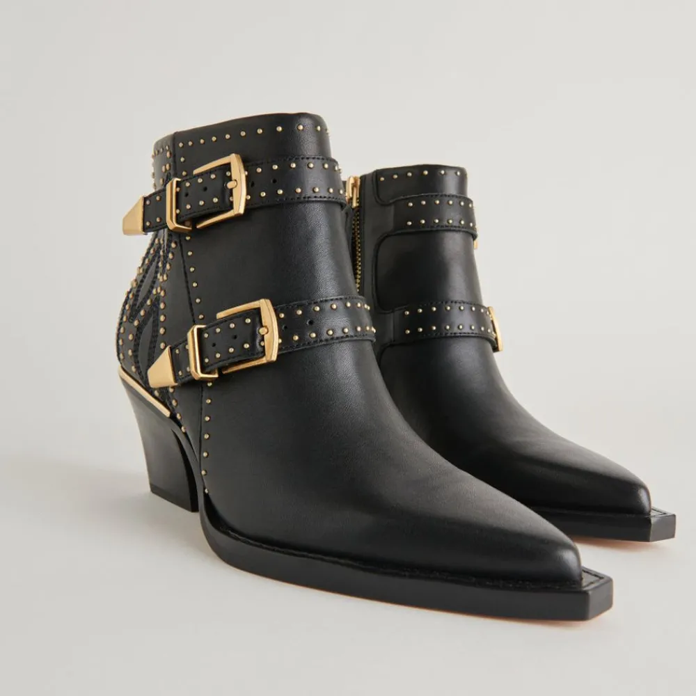 Dolce Vita Ronnie Studded Black Booties