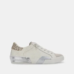 Dolce Vita Zina Embossed White Sneaker