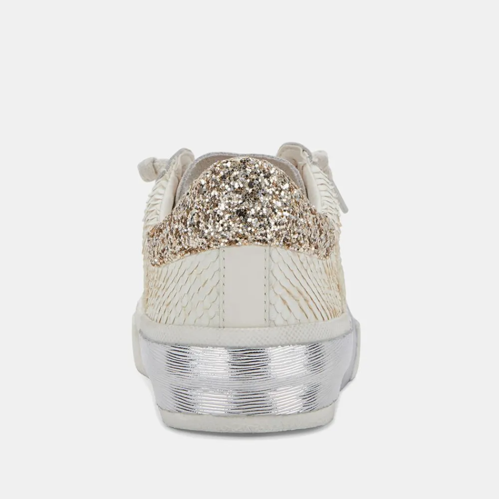 Dolce Vita Zina Embossed White Sneaker