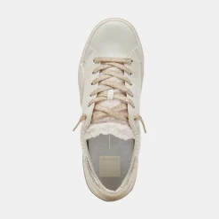 Dolce Vita Zina Plush White Sliced Leather