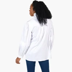 Emily McCarthy Oxford Shirt White Linen