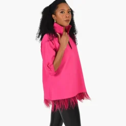 Emily McCarthy Poppy Top Fuchsia Feather