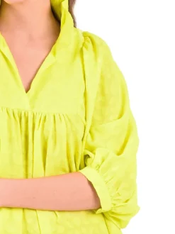 Emily McCarthy Stella Dress Chartreuse Cheetah