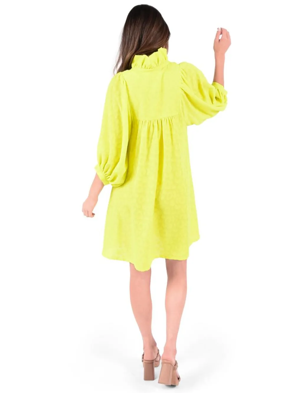 Emily McCarthy Stella Dress Chartreuse Cheetah