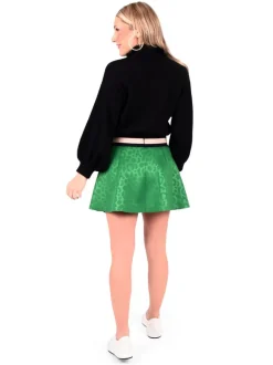 Emily McCarthy Sydney Skirt Evergreen Cheetah