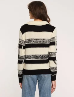 Heartloom Joy Sweater In Ivory Stripe
