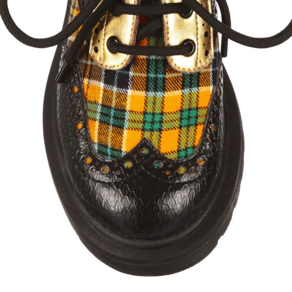 Irregular Choice Smart N Spiffy Gold