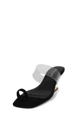 Jeffrey Campbell Calculate Black Suede Sandal