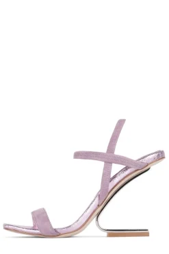 Jeffrey Campbell Geometric Pink Suede Metallic