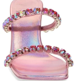 Jeffrey Campbell Mrs Big 2 Pink Inidescent Combo