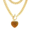 Jurate LA Oh Girl Brown Agate Necklace