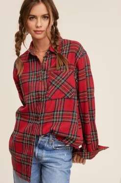 La Miel Avril Plaid Shirt