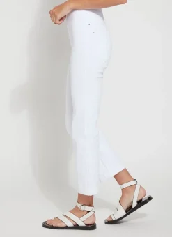 Lysse Ankle Denim Baby Bootcut White