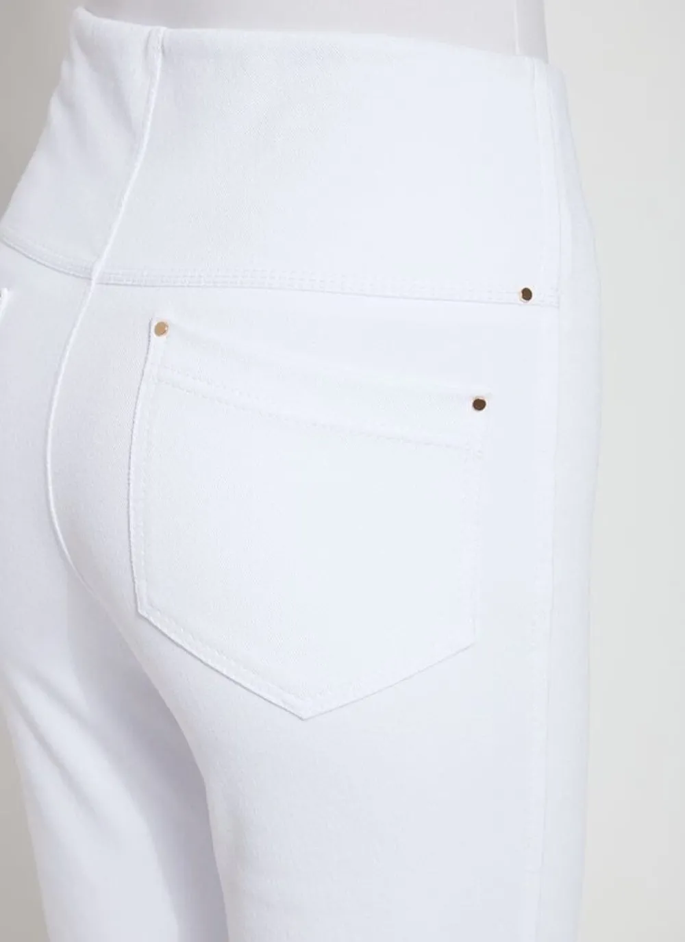Lysse Ankle Denim Baby Bootcut White