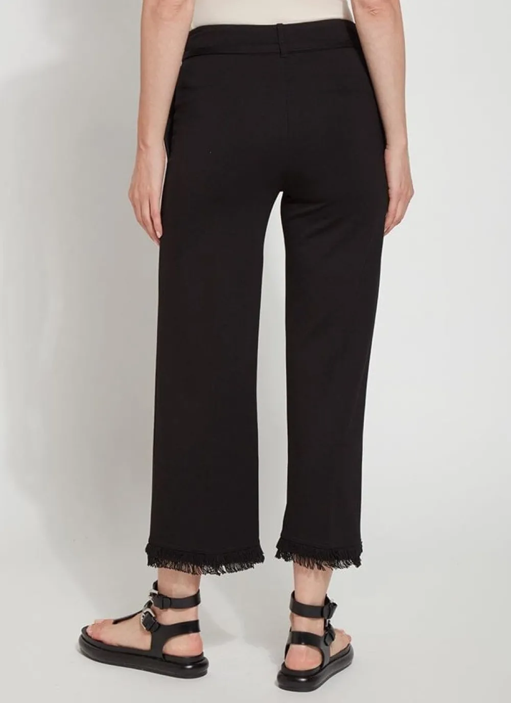 Lysse Sedona Fringe Crop Black