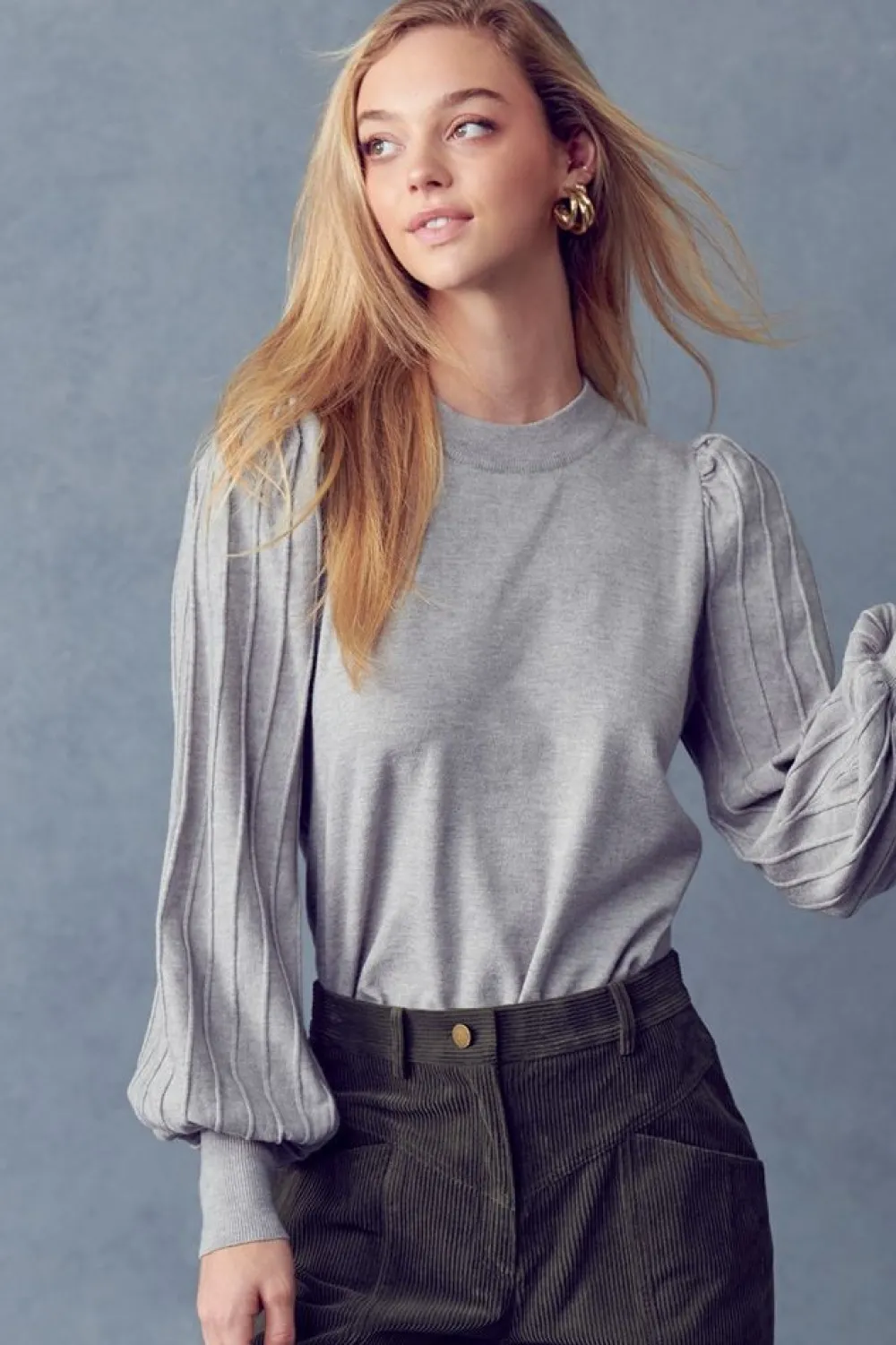 &Merci &Merci James Stripe Texturepullover
