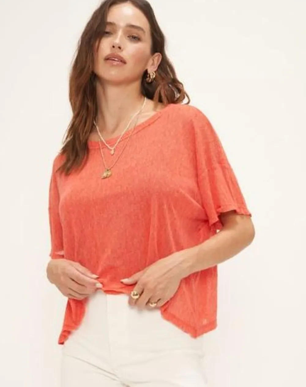 Project Social T Dani Mesh Tee Summer Cherry
