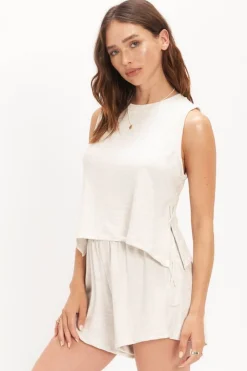 Project Social T Rumors Lace Up Tank