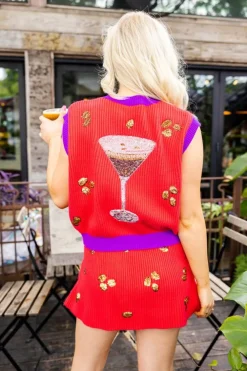 Queen of Sparkles Espresso Martini Queen Sweater Vest