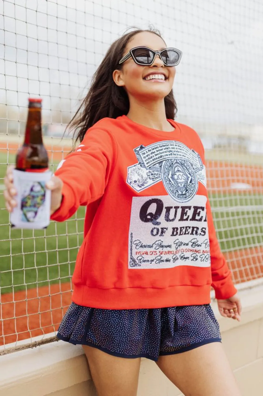Queen of Sparkles Queen Of Beers Sweatshirt