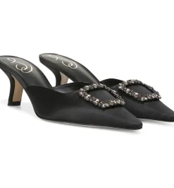 Sam Edelman Brit Jewel Black Satin
