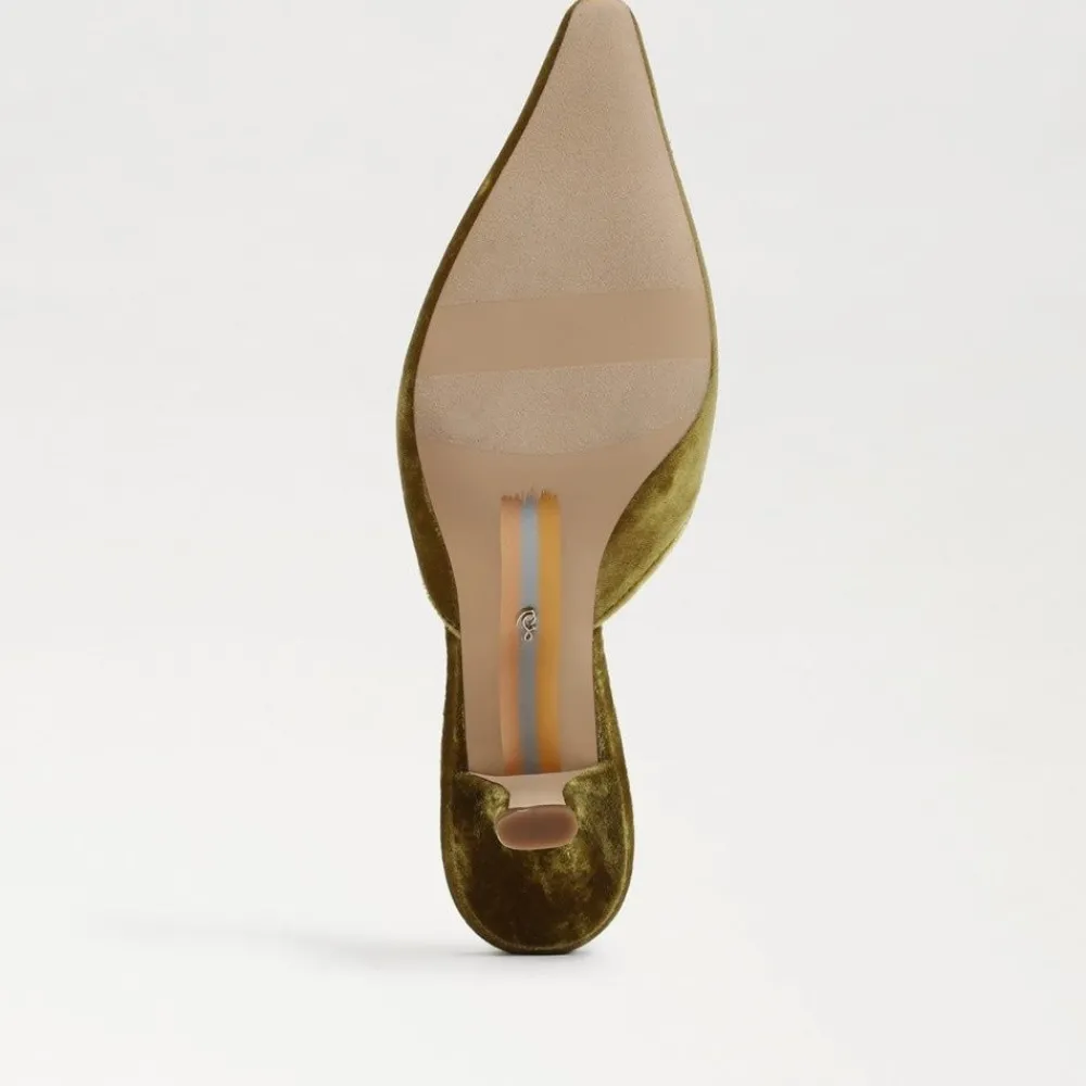 Sam Edelman Brit Kitten Heel Mule Chartreuse