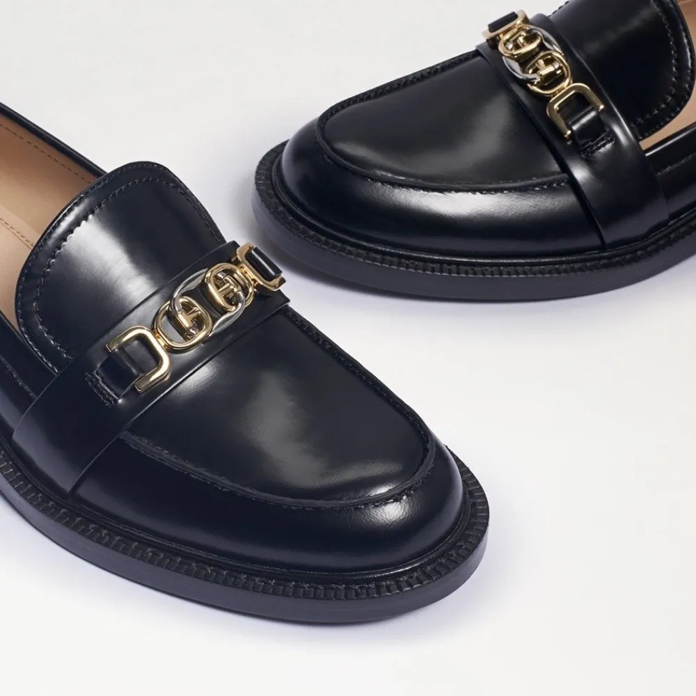 Sam Edelman Christy Black Shiny Loafer