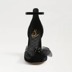 Sam Edelman Colter Ankle Strap Block Heel Black