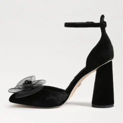 Sam Edelman Colter Ankle Strap Block Heel Black
