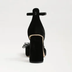 Sam Edelman Colter Ankle Strap Block Heel Black