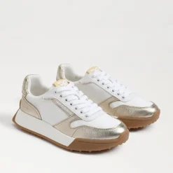 Sam Edelman Layla Sneaker White/Gold