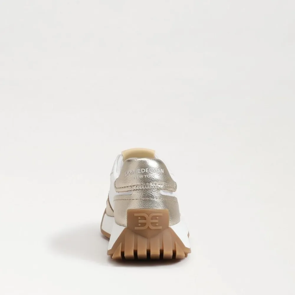 Sam Edelman Layla Sneaker White/Gold