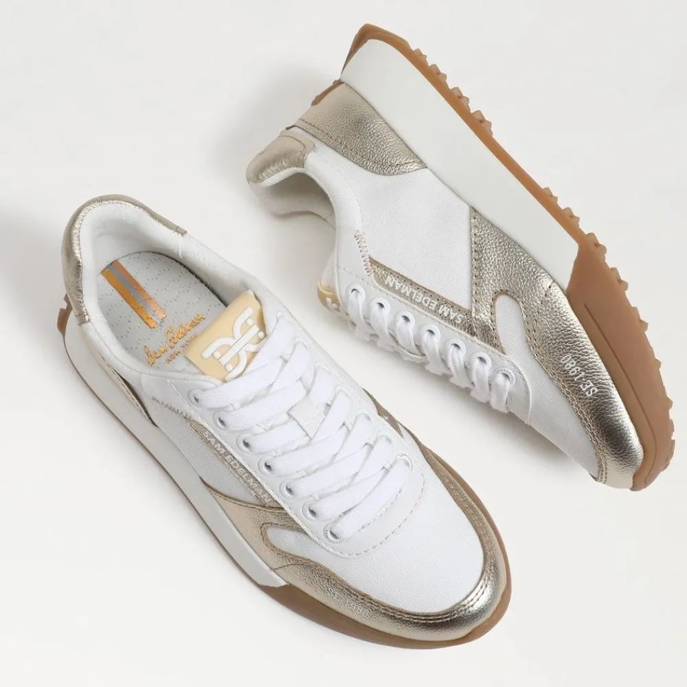 Sam Edelman Layla Sneaker White/Gold