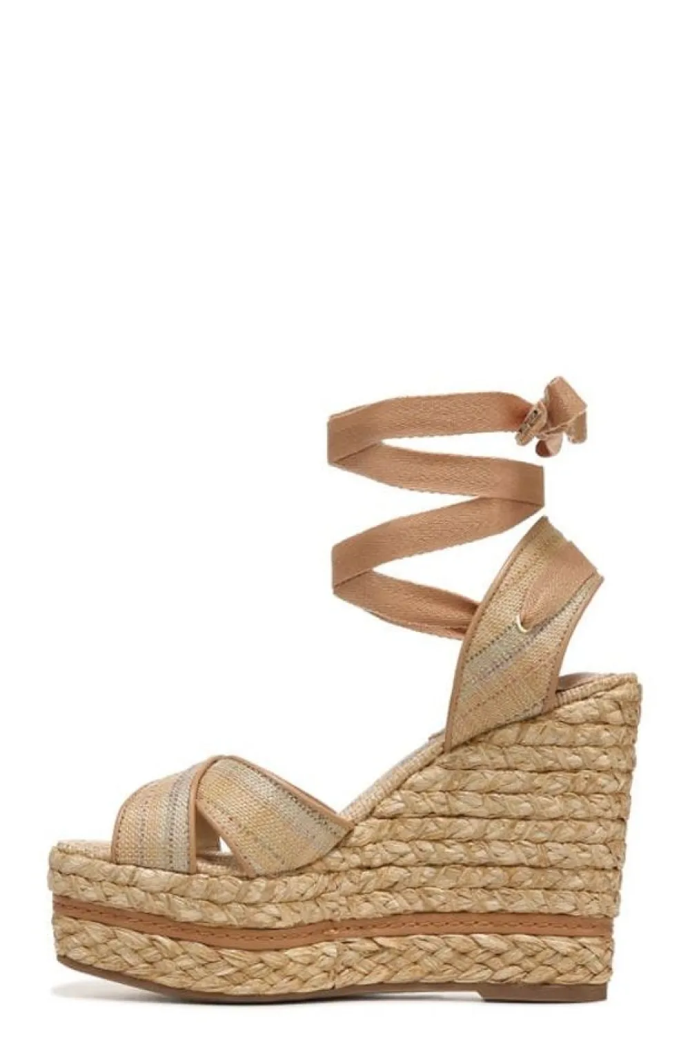 Sam Edelman Vaughn Ankle Wrap Espadrille Platform Wedge Sandal