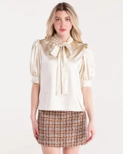 S'edge Apparel S'Edge Apparel Celeste Top In Parchment