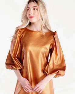 S'edge Apparel S'Edge Apparel Colette Dress Copper