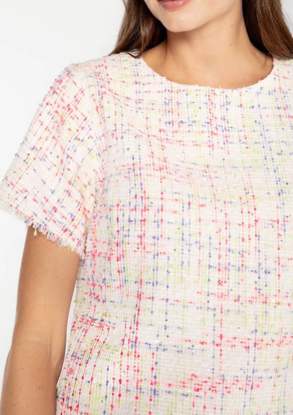 S'edge Apparel S'Edge Apparel Serena Top Party Tweed