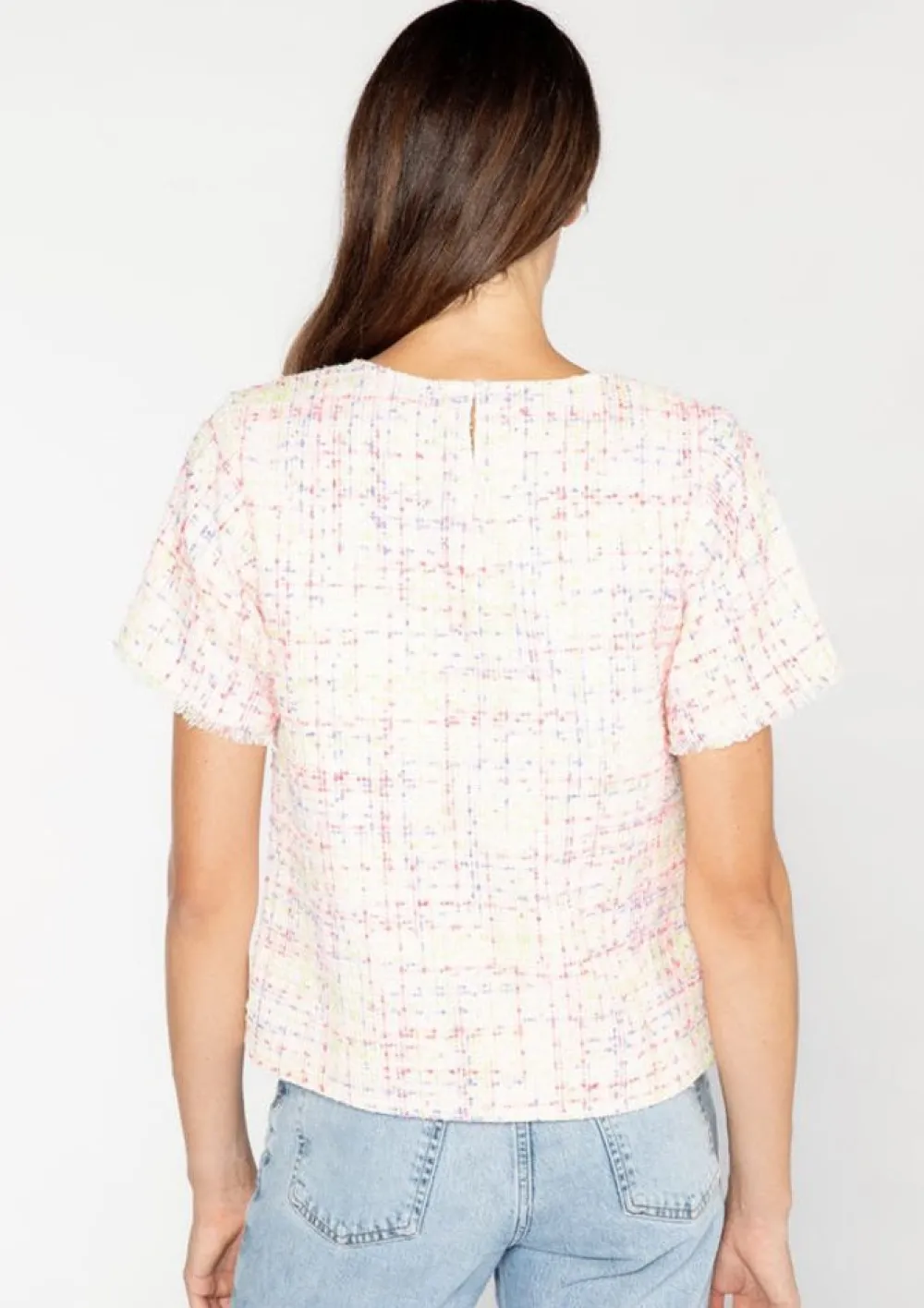 S'edge Apparel S'Edge Apparel Serena Top Party Tweed