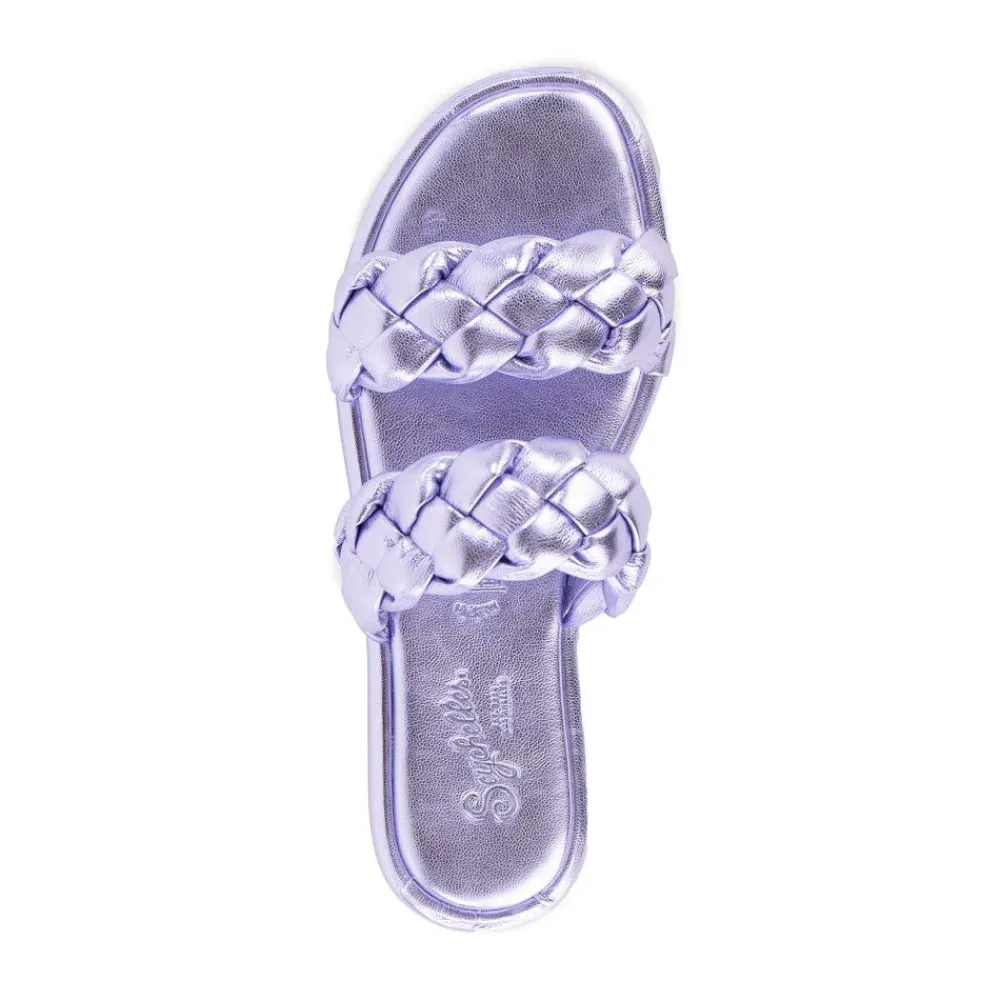 Seychelles Golden Coast Metallic Lavender Sandal