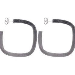Sheila Fajl Square Elisa Hoops Silver