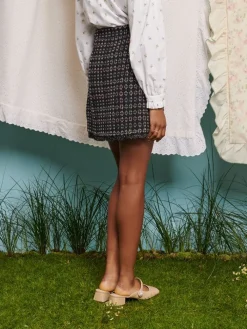 Sister Jane Lucinda Tweed Mini Skirt