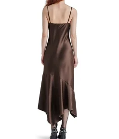 Steve Madden Lucille Dress Midi Slip Dress Espresso
